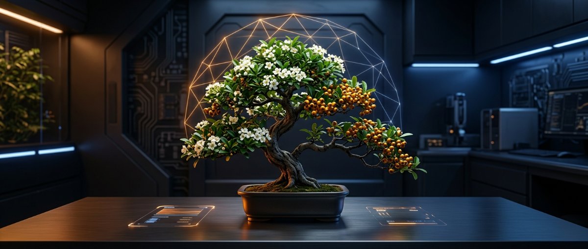 Bonsái Pyracantha: Flores y Bayas